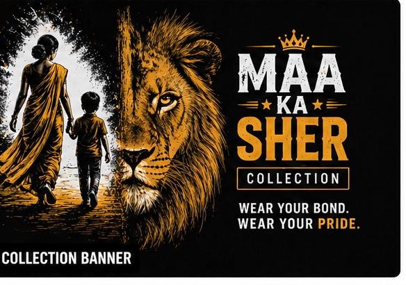Maa ka Sher - Premium Graphic Statement T-Shirt