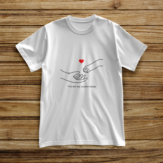"My Chosen Family" Minimalist Graphic Tshirt