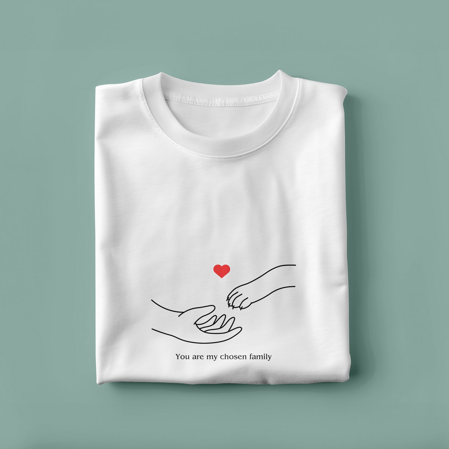 "My Chosen Family" Minimalist Graphic Tshirt