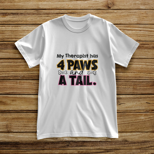 "My Therapist Has 4 Paws" Oversized T-Shirt