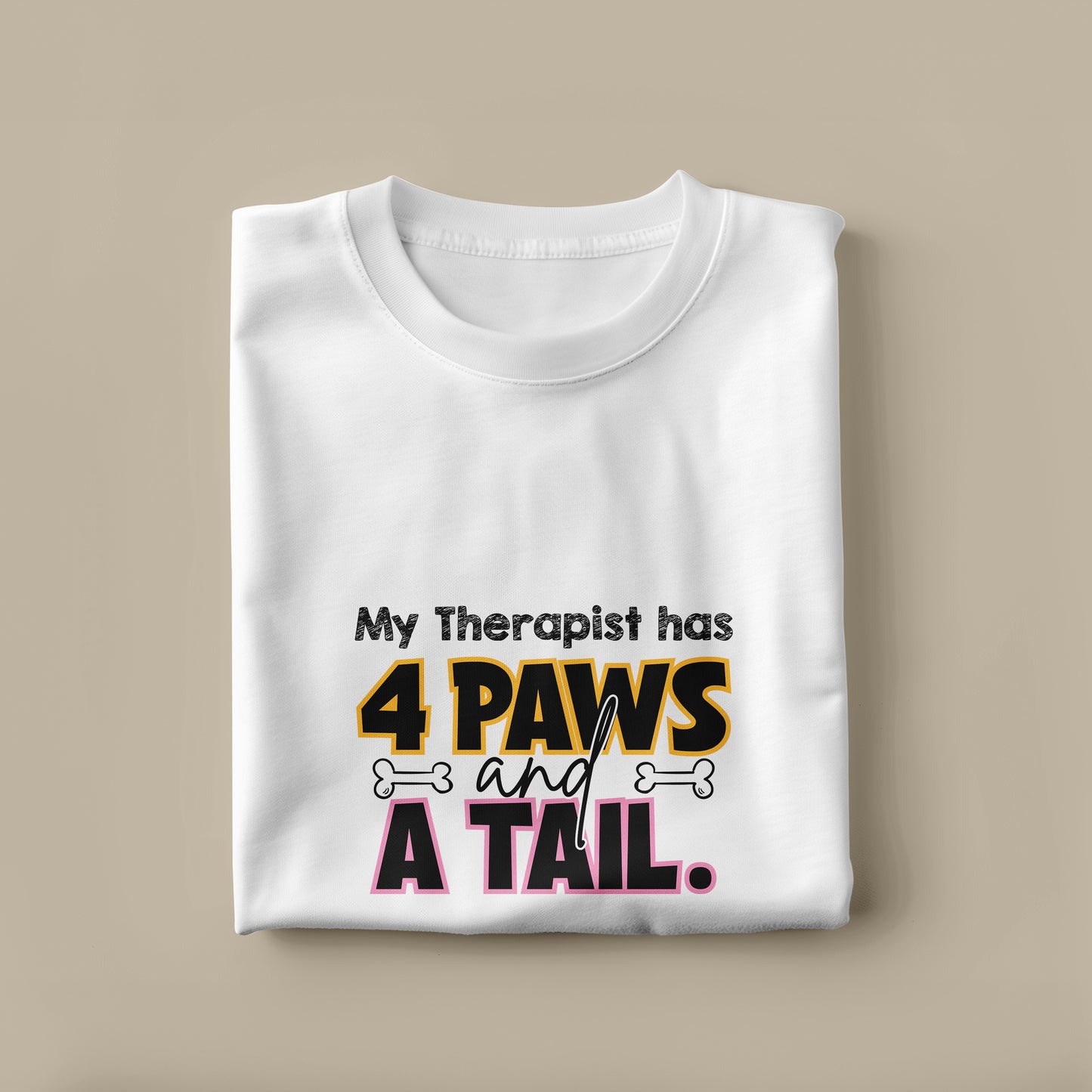 "My Therapist Has 4 Paws" Oversized T-Shirt