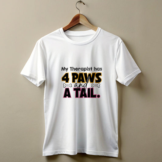 "My Therapist Has 4 Paws" Oversized T-Shirt