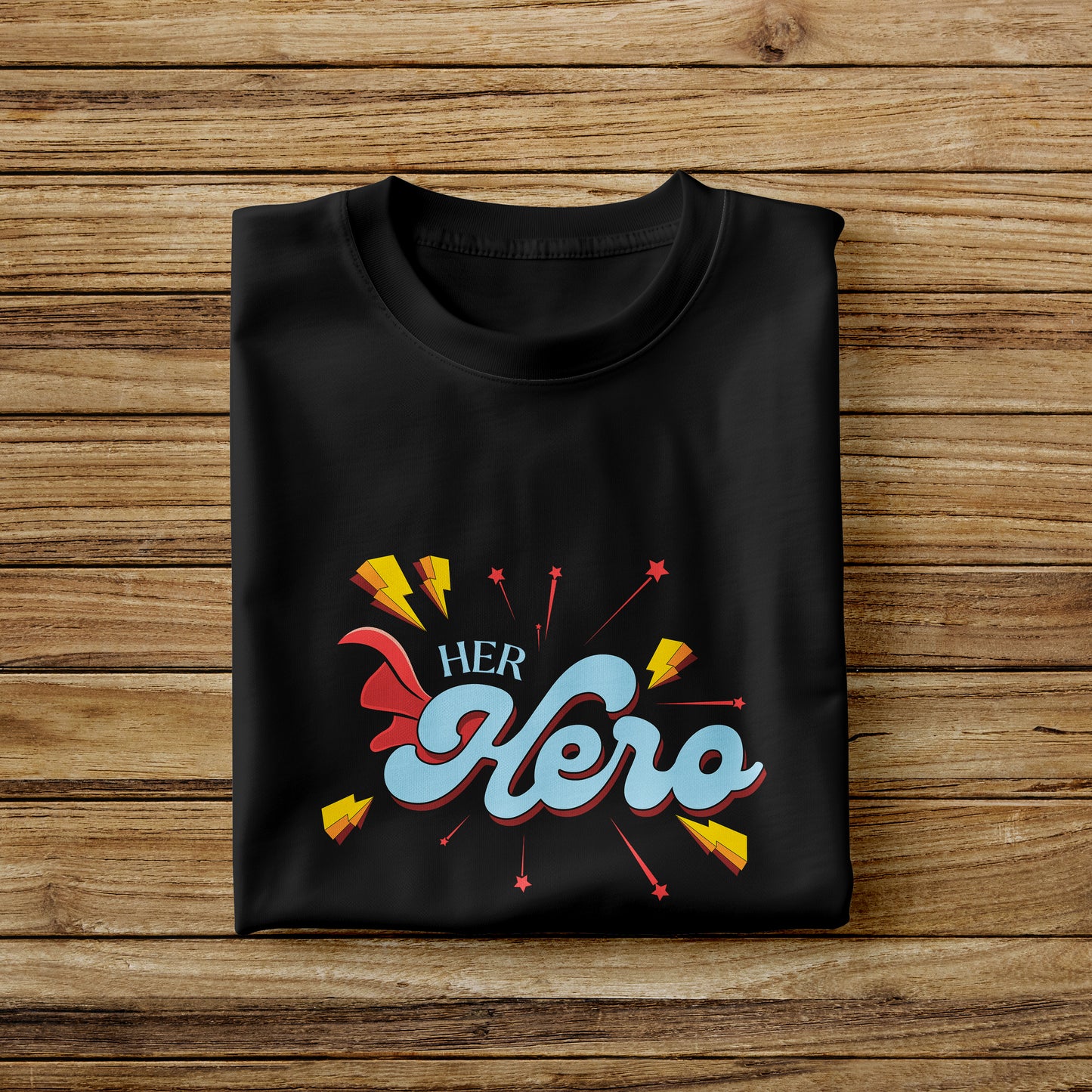"Her Hero" Retro Graphic Tee