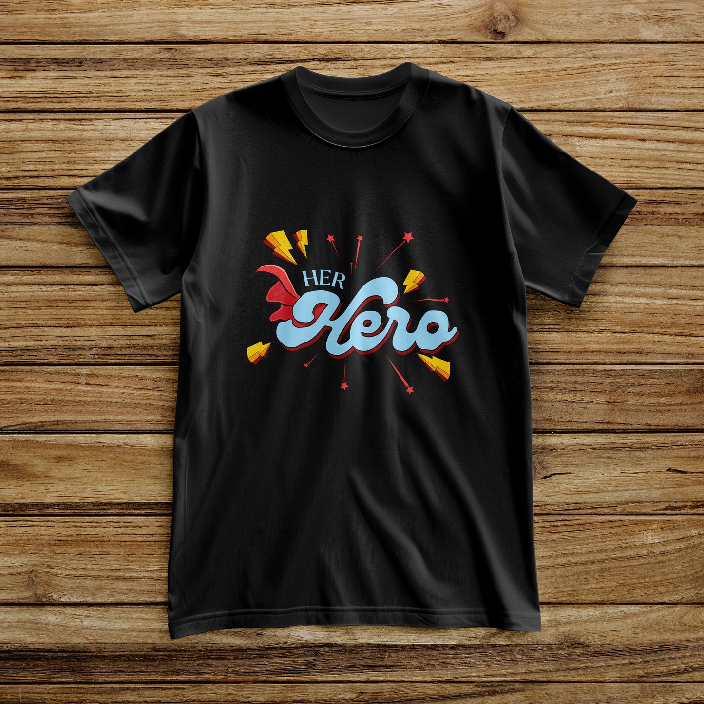 "Her Hero" Retro Graphic Tee