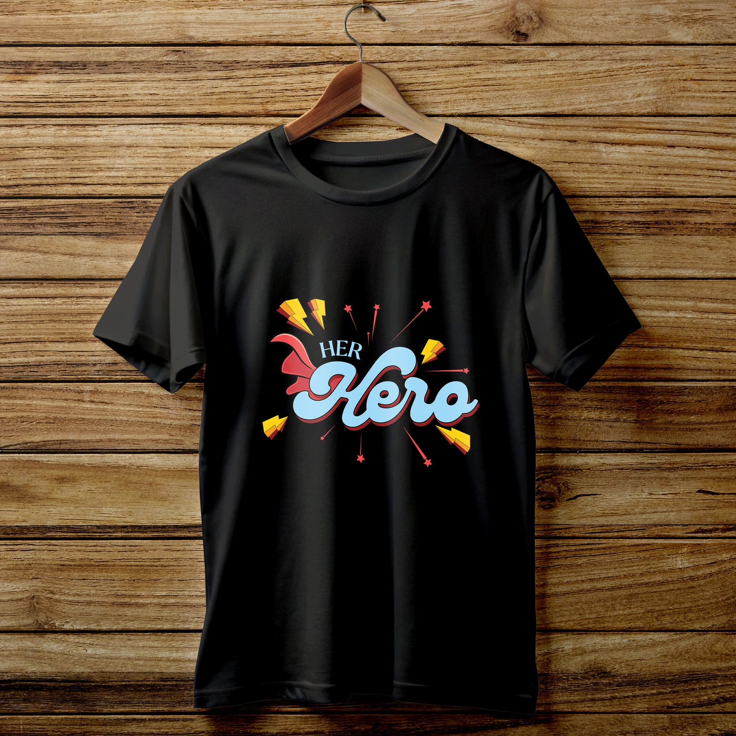 "Her Hero" Retro Graphic Tee